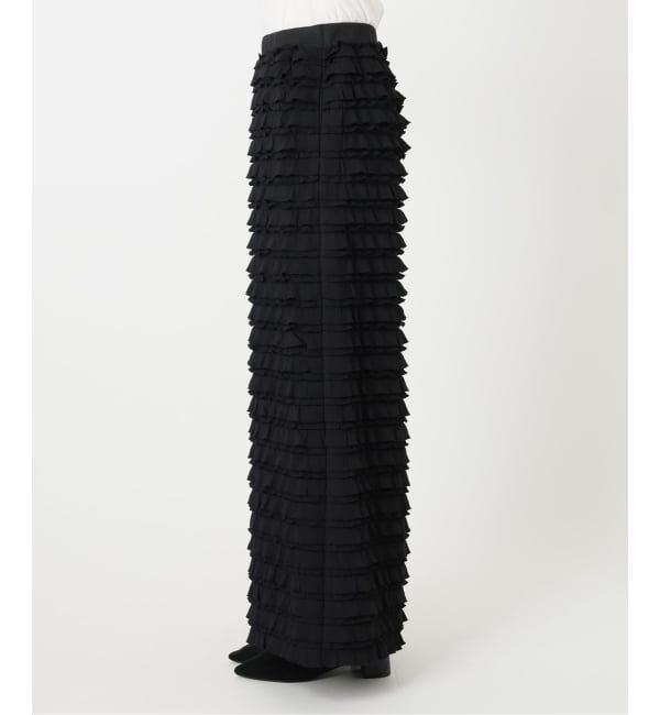  「【洗える】PROVOKE/プロヴォーク フリルマキシスカート」|スカート|