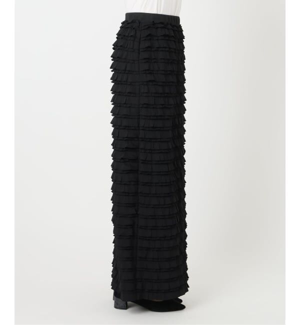  「【洗える】PROVOKE/プロヴォーク フリルマキシスカート」|スカート|