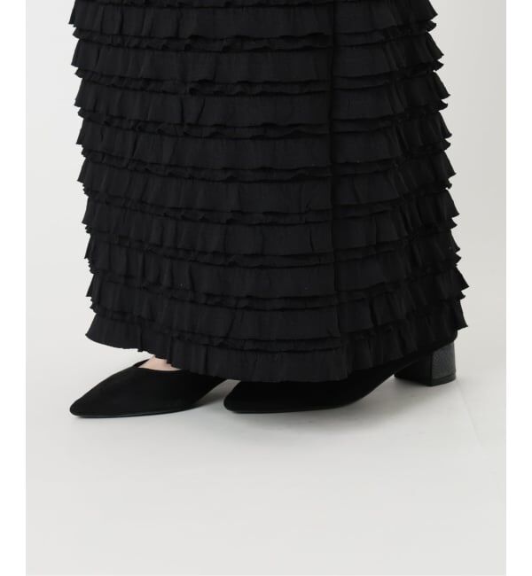  「【洗える】PROVOKE/プロヴォーク フリルマキシスカート」|スカート|