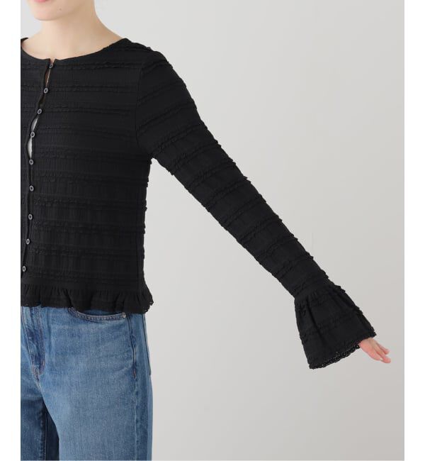  「【洗える】Mewl / ミュール ミニフリル2WAYカーデ」|カーディガン|