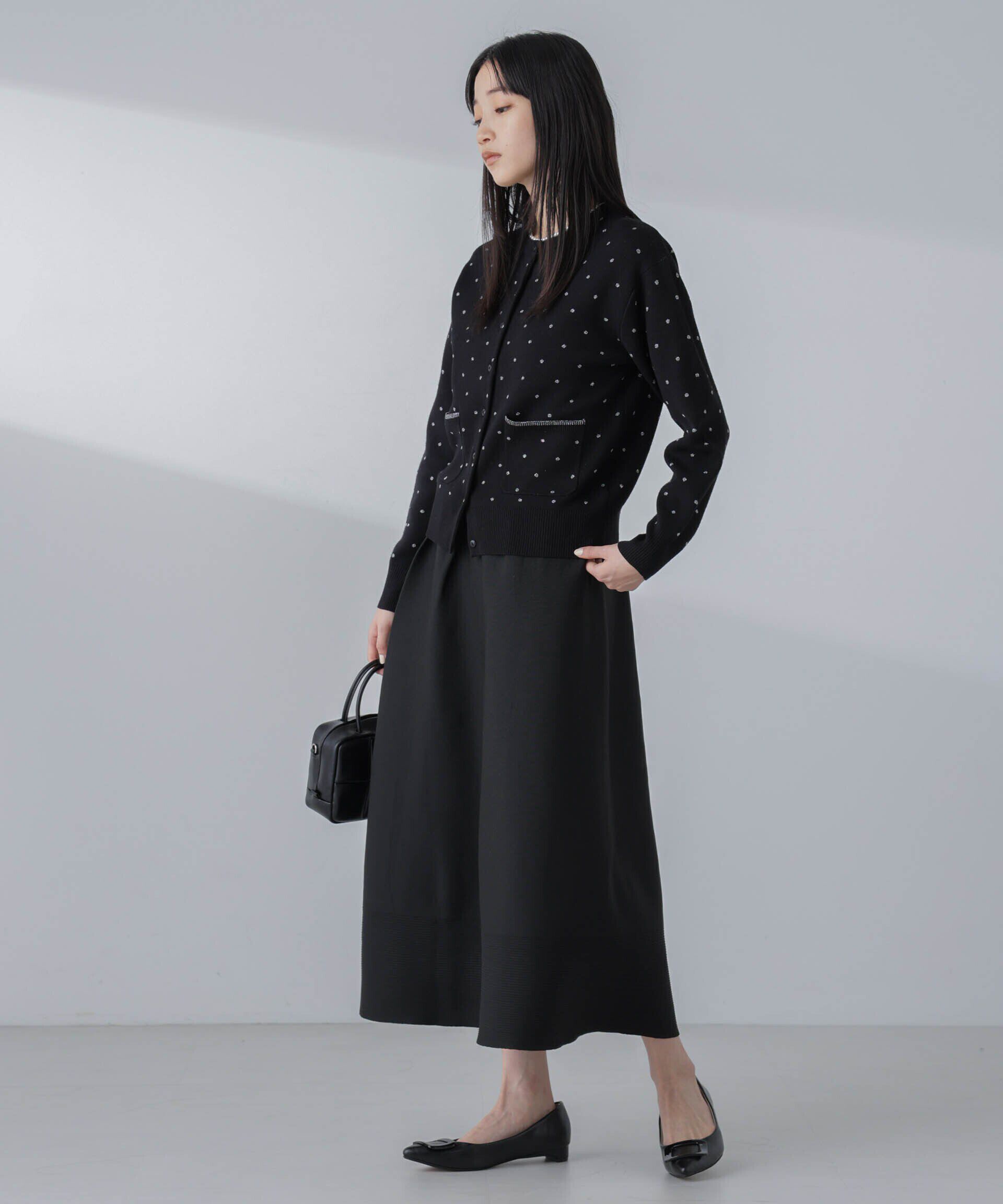 nano･universe「ギャザーフレアニットスカート（セットアップ可）」|スカート|