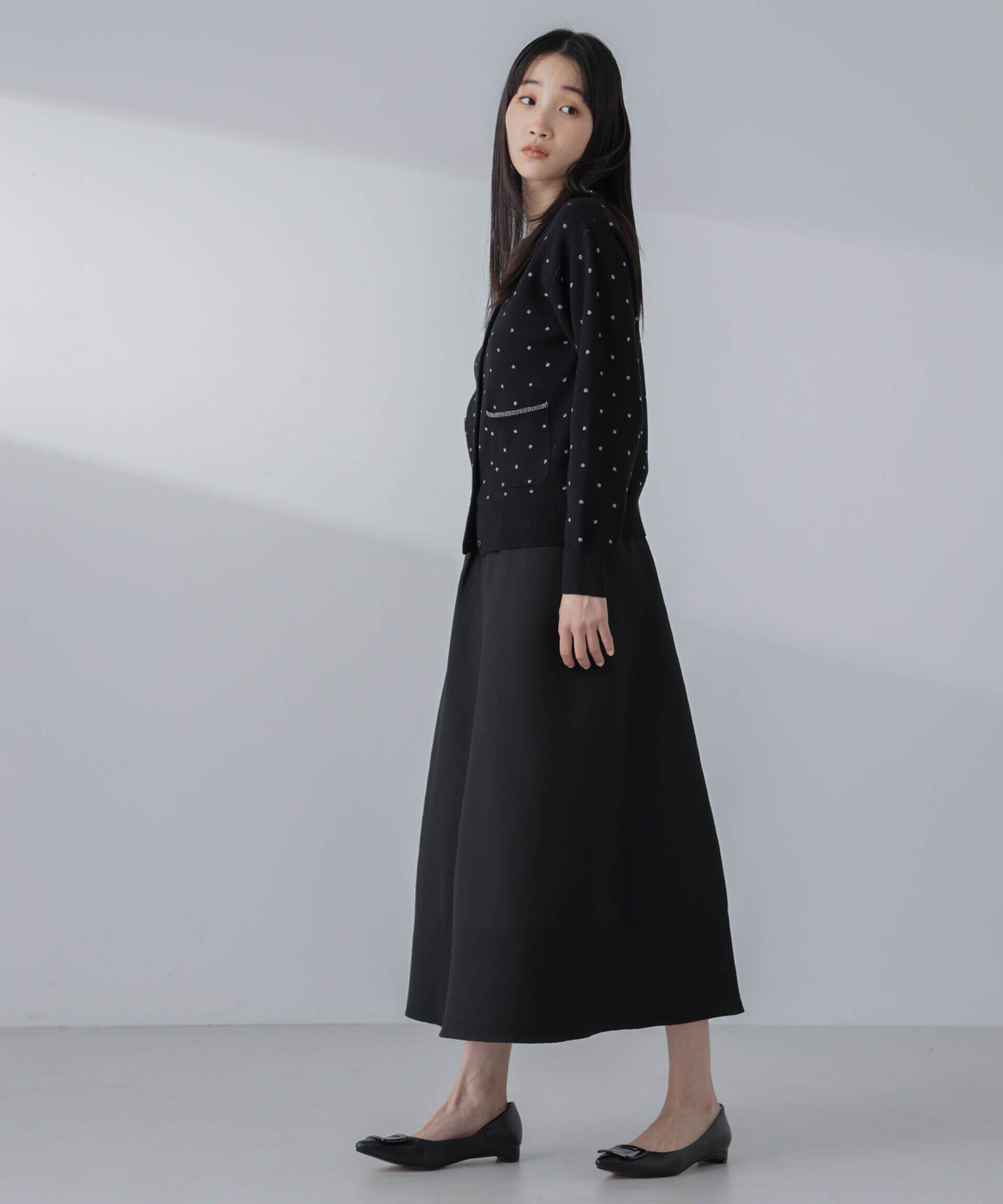 nano･universe「ギャザーフレアニットスカート（セットアップ可）」|スカート|