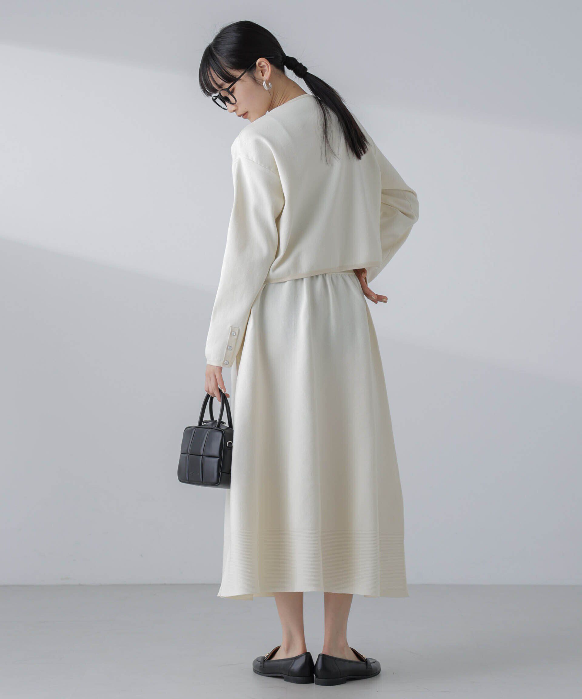 nano･universe「ギャザーフレアニットスカート（セットアップ可）」|スカート|