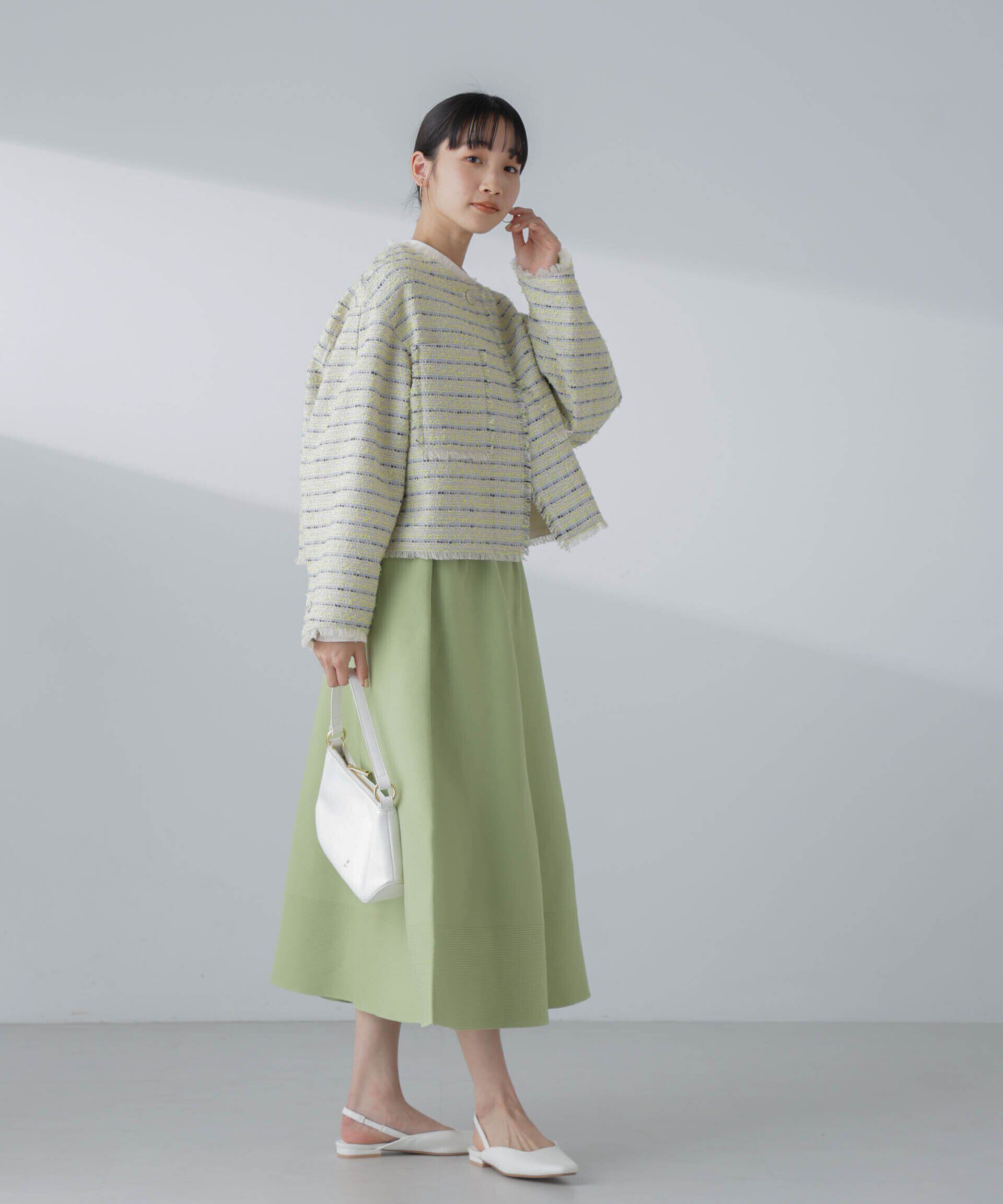 nano･universe「ギャザーフレアニットスカート（セットアップ可）」|スカート|