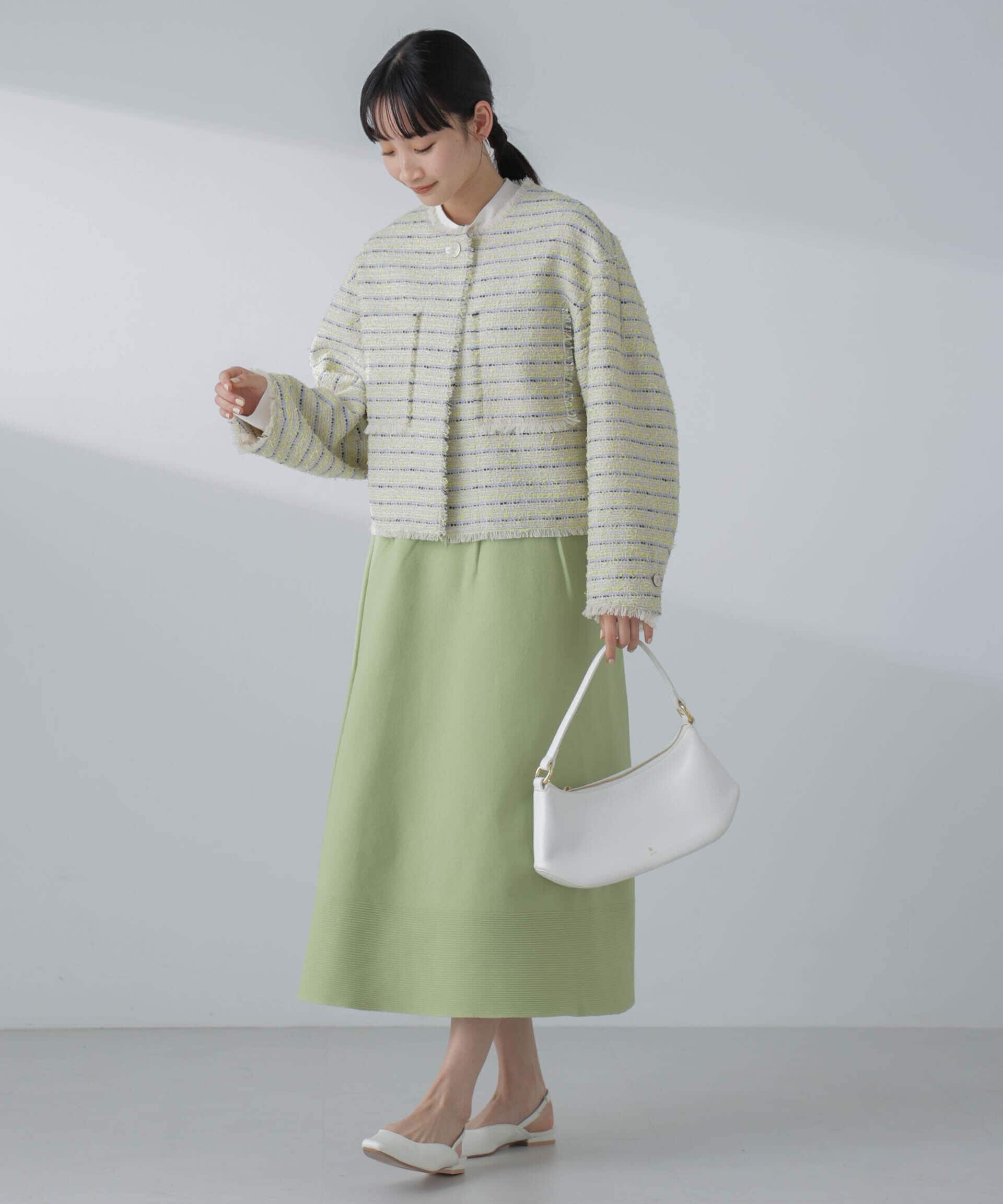 nano･universe「ギャザーフレアニットスカート（セットアップ可）」|スカート|