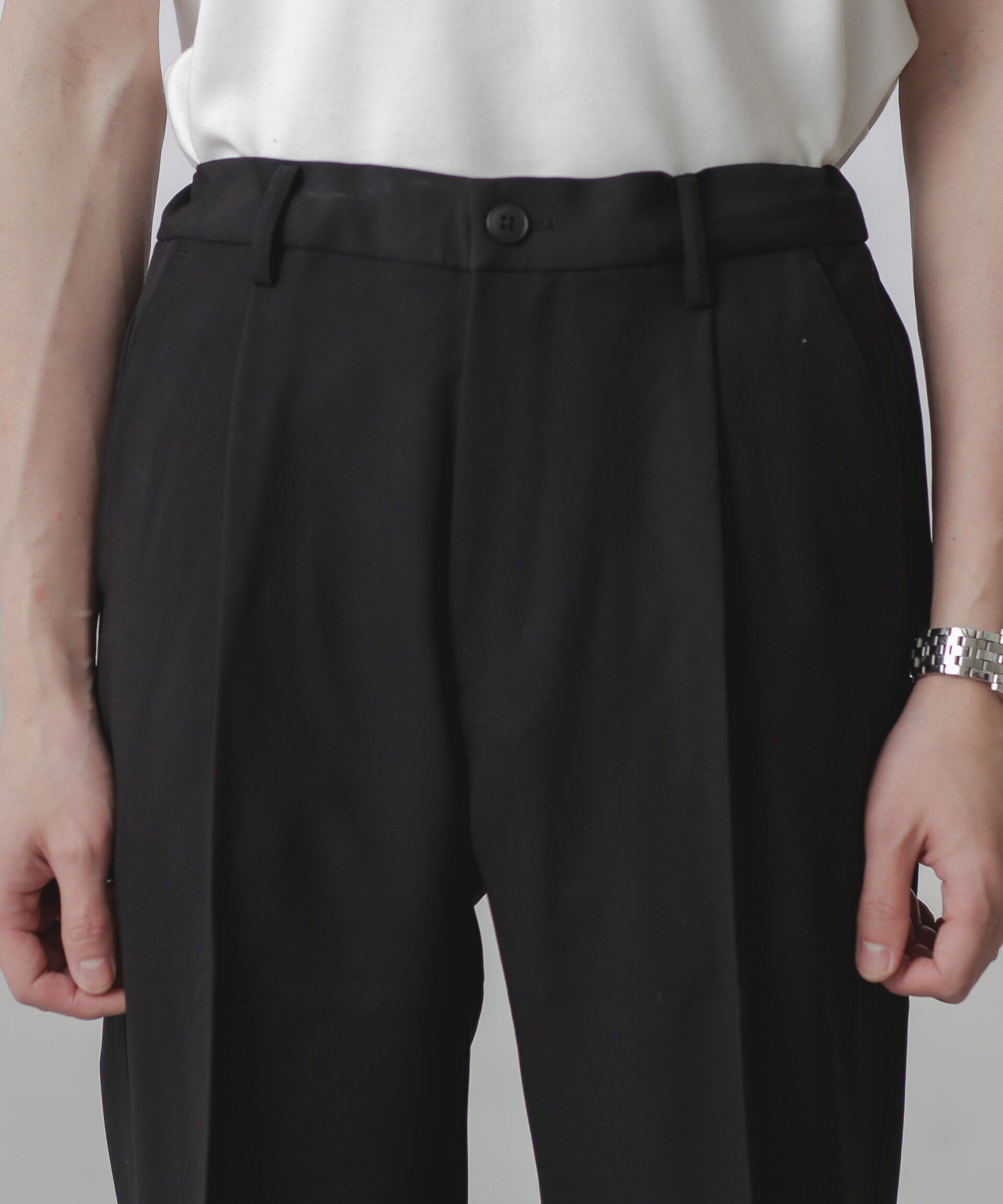 nano･universe「ALWAYS EASY ワンタックスラックス」|スラックス|