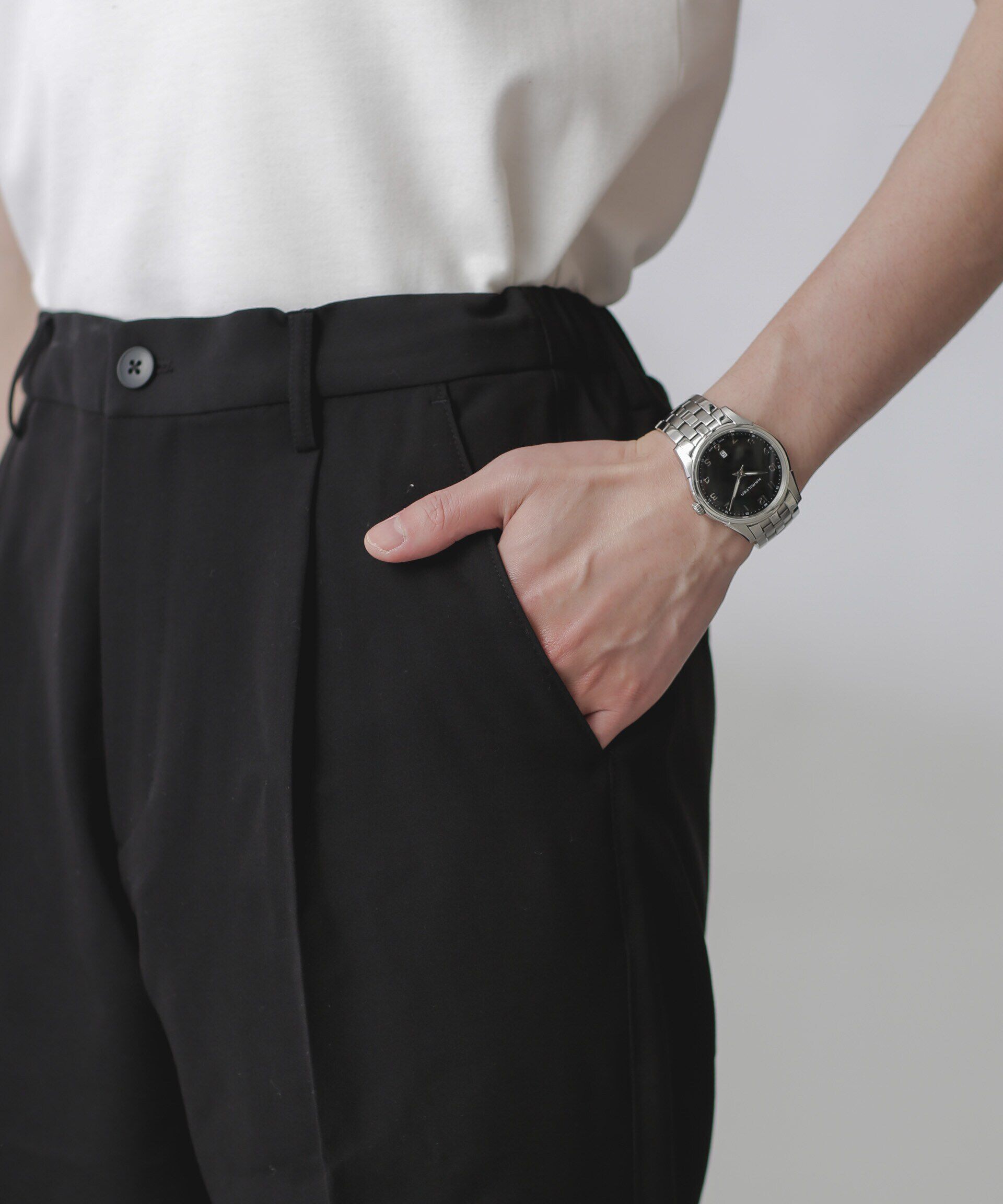 nano･universe「ALWAYS EASY ワンタックスラックス」|スラックス|