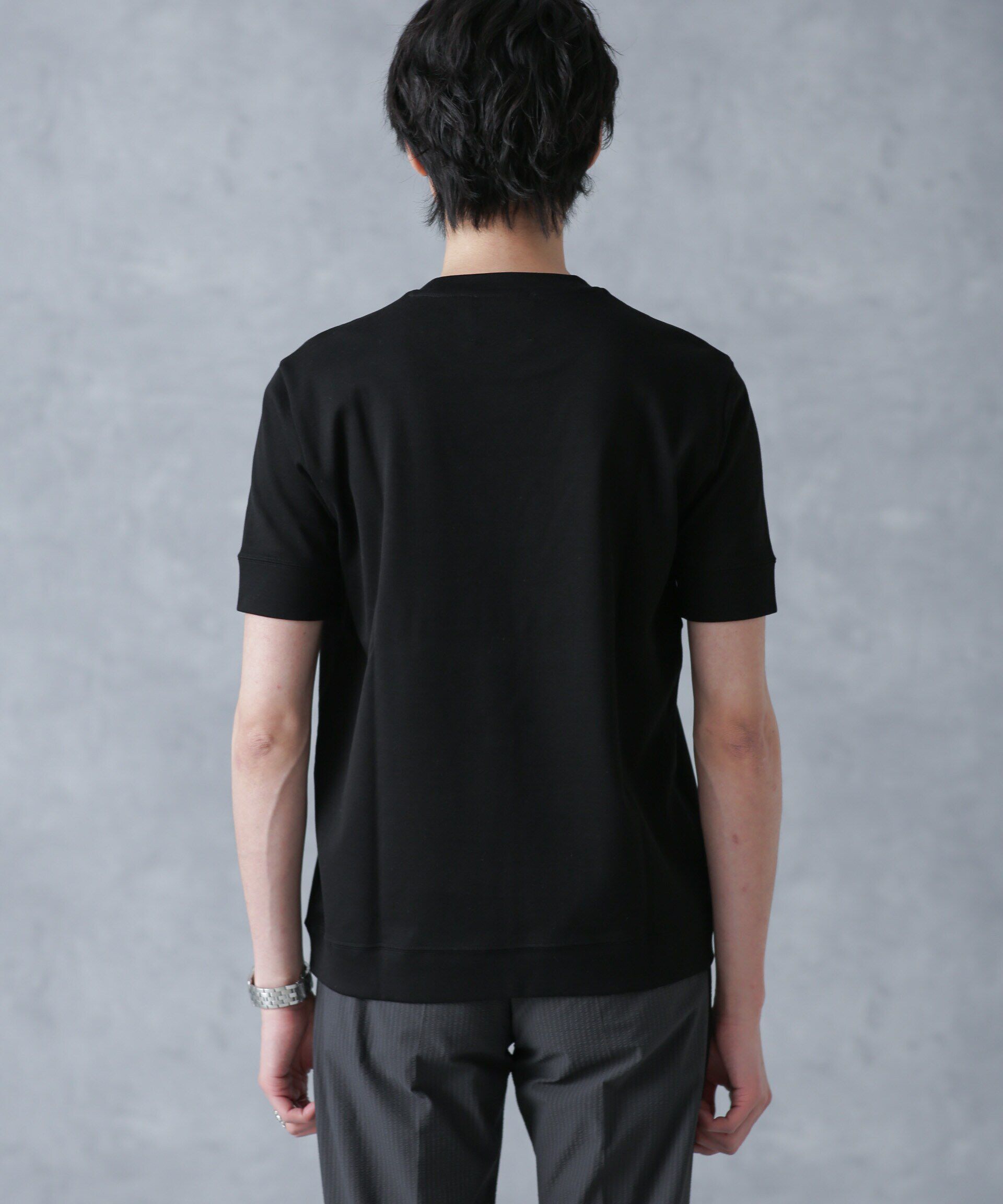 nano･universe「「FORMAL JERSEY」クルーネックカットソー半袖」|Tシャツ・カットソー|