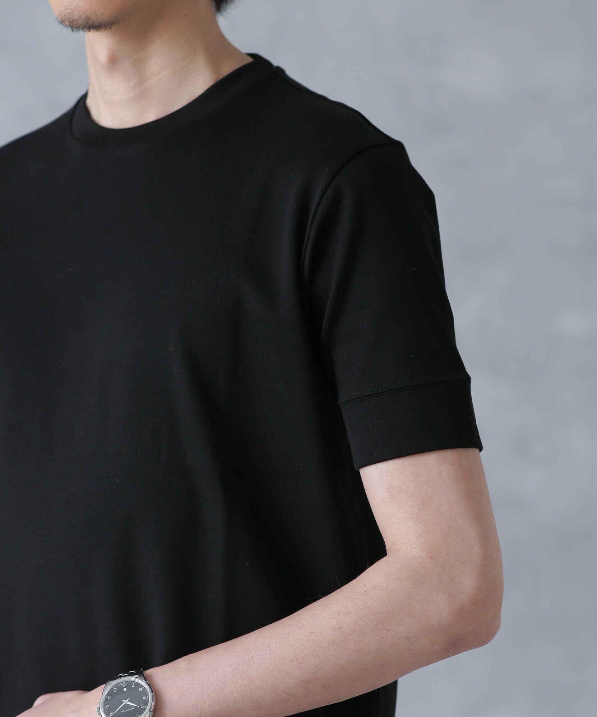 nano･universe「「FORMAL JERSEY」クルーネックカットソー半袖」|Tシャツ・カットソー|