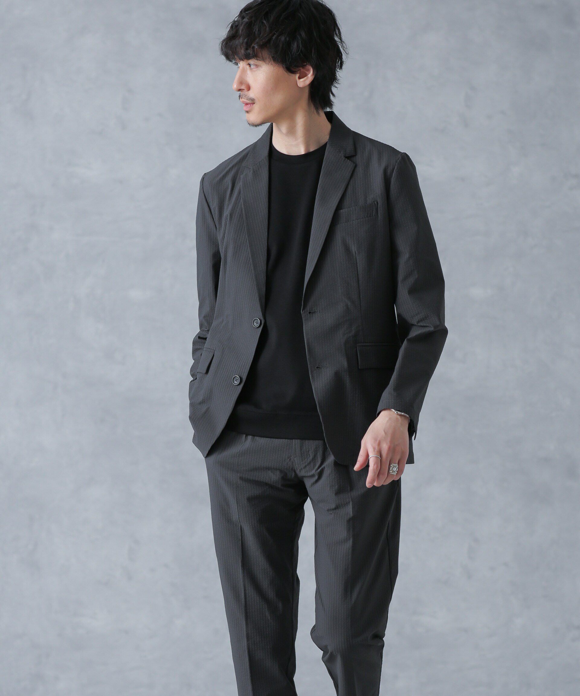 nano･universe「「FORMAL JERSEY」クルーネックカットソー半袖」|Tシャツ・カットソー|