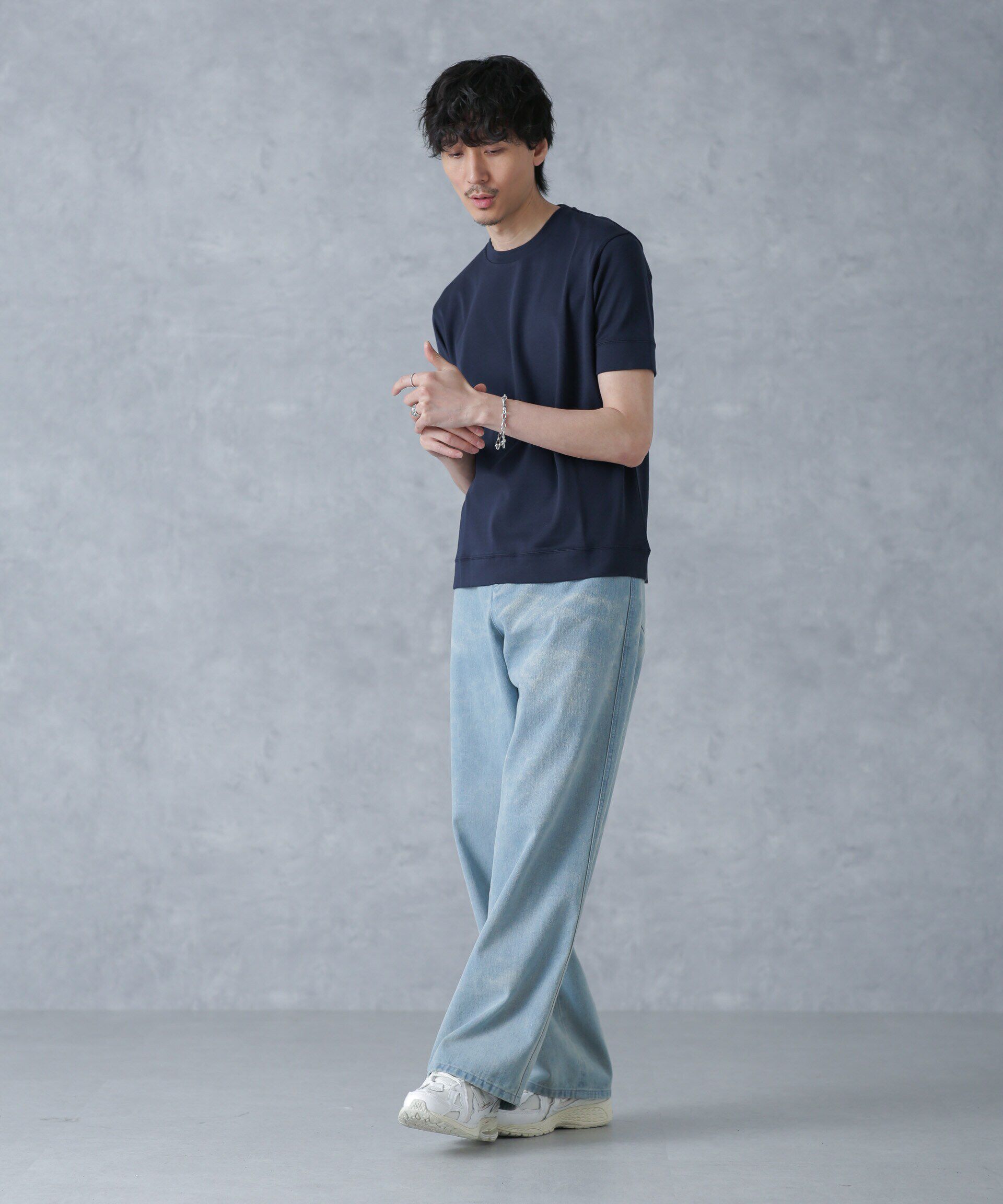 nano･universe「「FORMAL JERSEY」クルーネックカットソー半袖」|Tシャツ・カットソー|