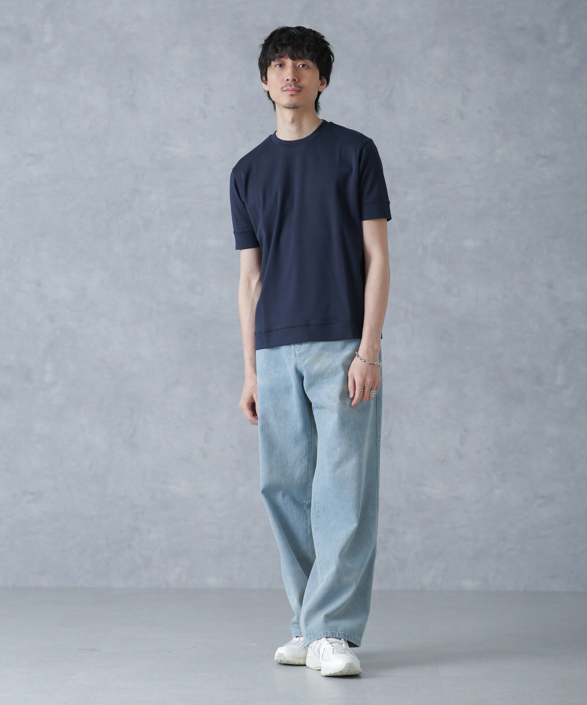 nano･universe「「FORMAL JERSEY」クルーネックカットソー半袖」|Tシャツ・カットソー|