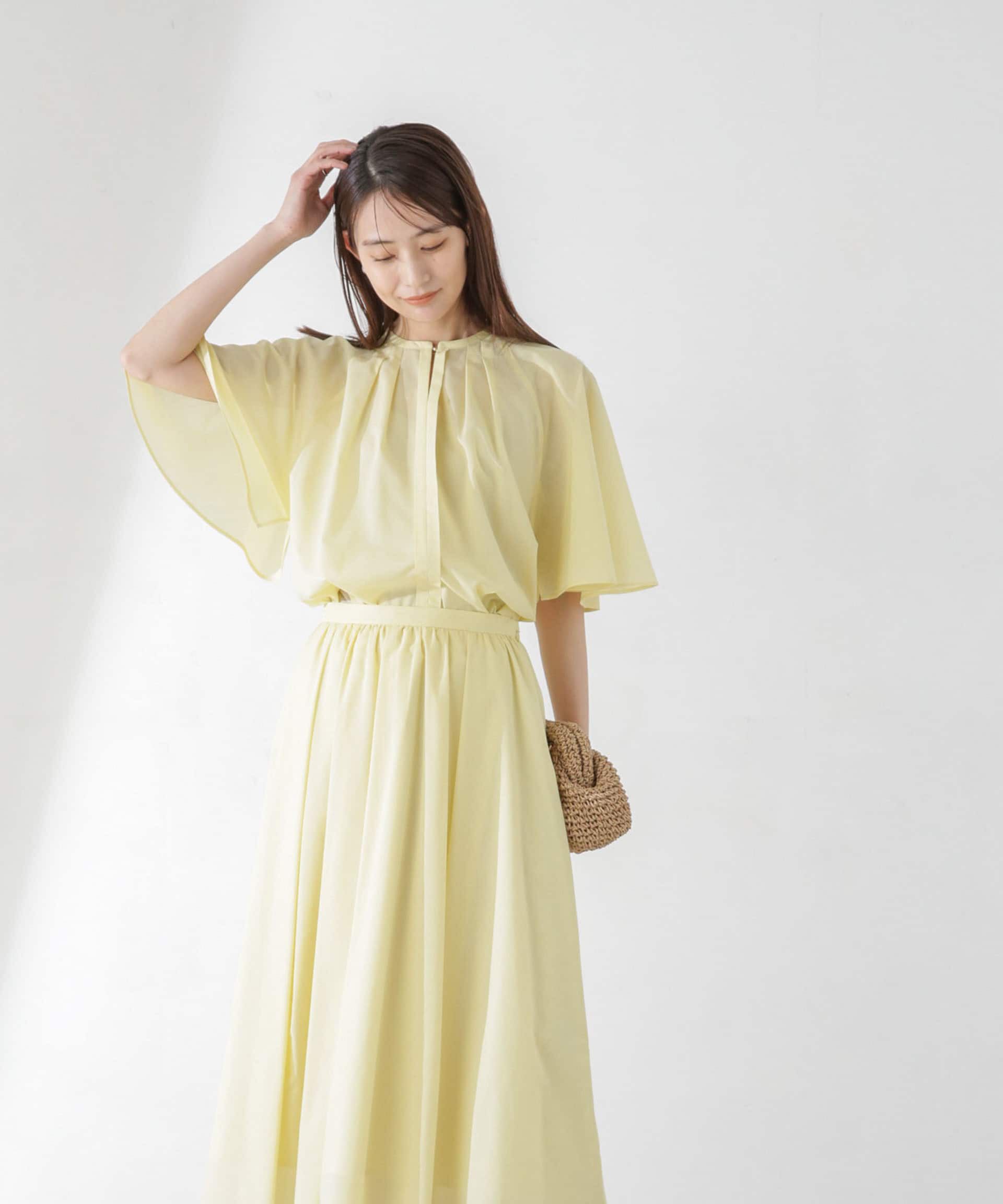 nano･universe「レオファインギャザーフレアスカート（セットアップ可）」|スカート|