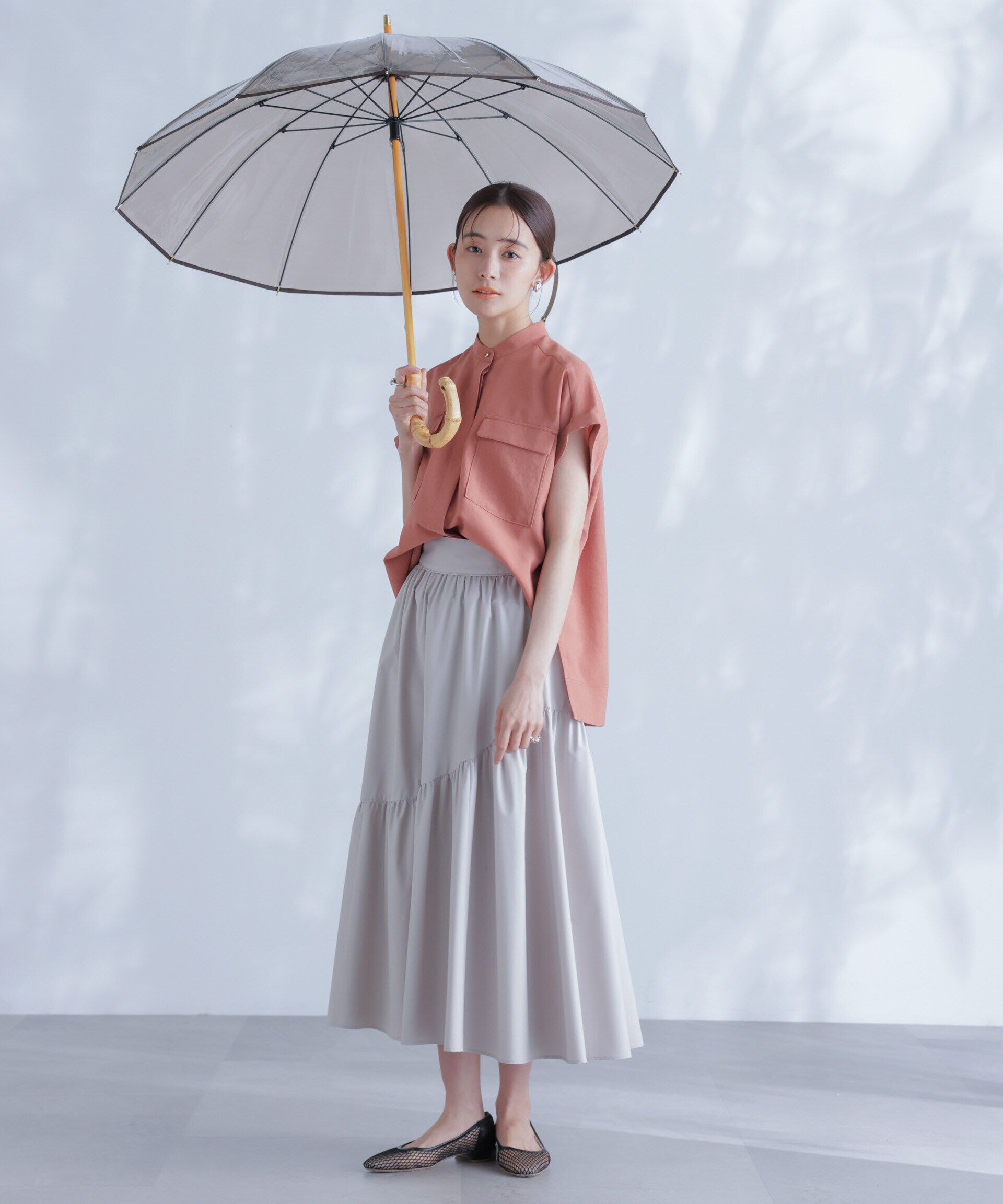 nano･universe「<撥水機能><ウォッシャブル>MINOTECH(R) アシメティアードギャザースカート」|スカート|