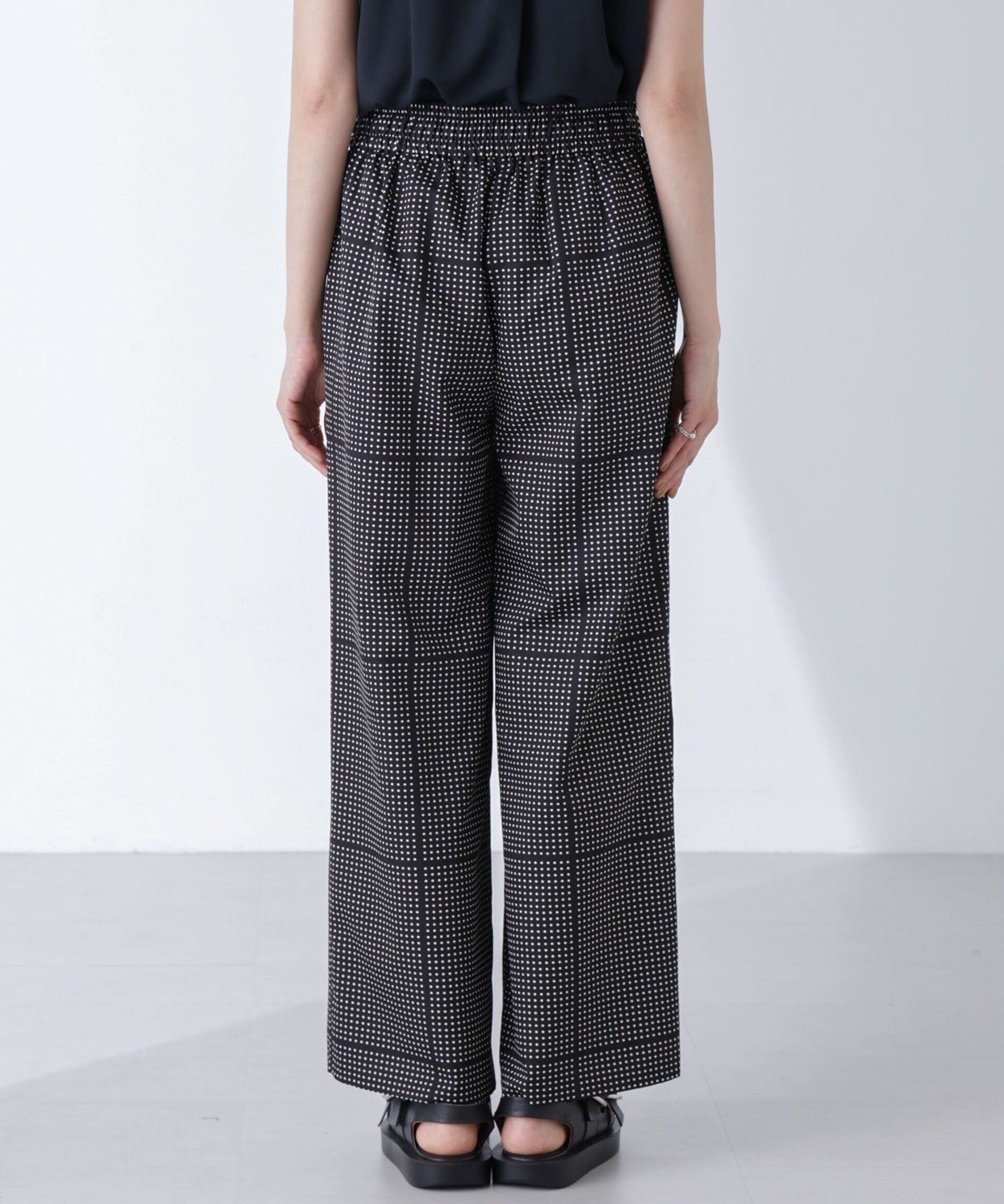 nano･universe「AtPARK＆DAILYWEAR/ドットプリントパンツ」|チノ|