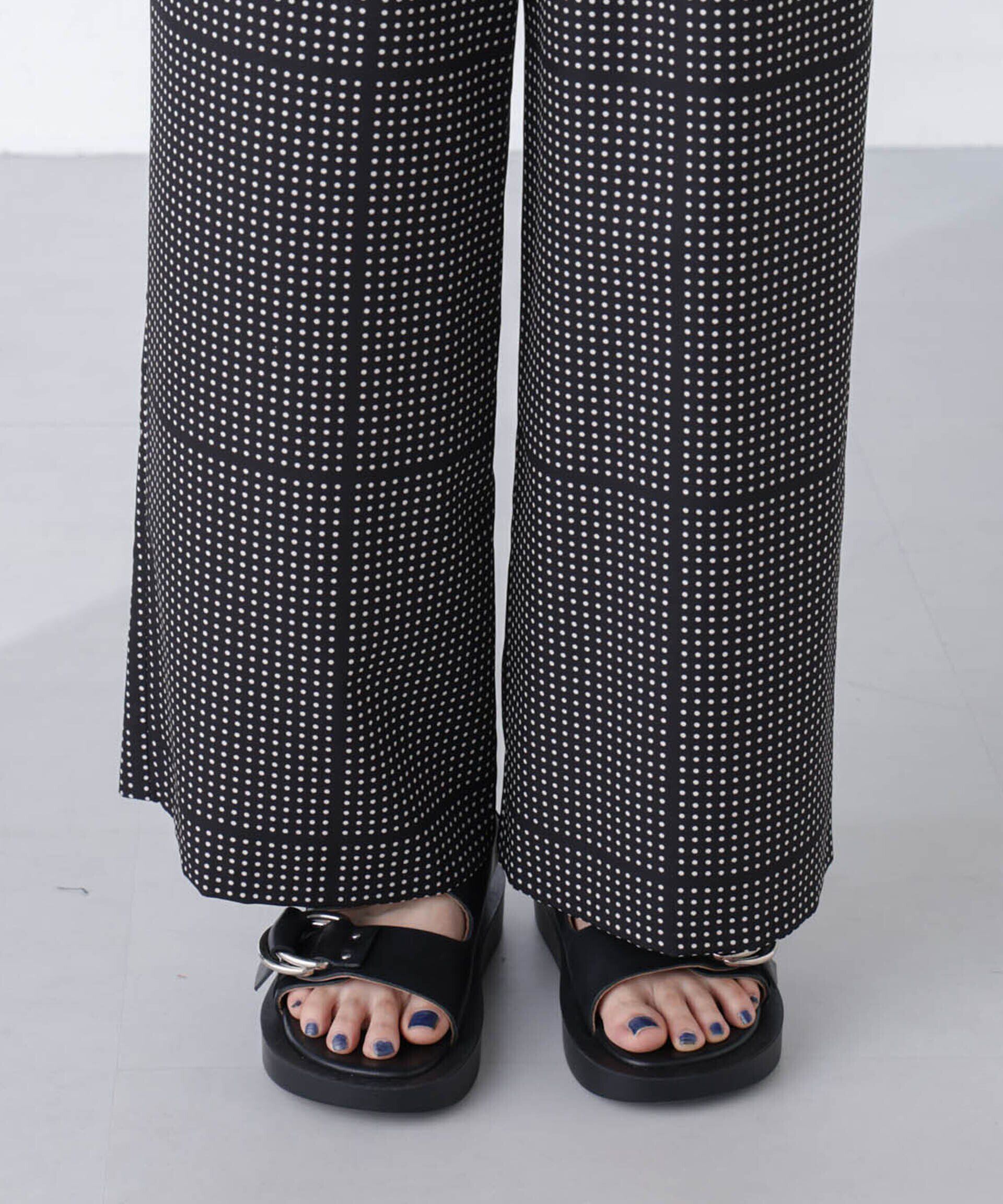 nano･universe「AtPARK＆DAILYWEAR/ドットプリントパンツ」|チノ|