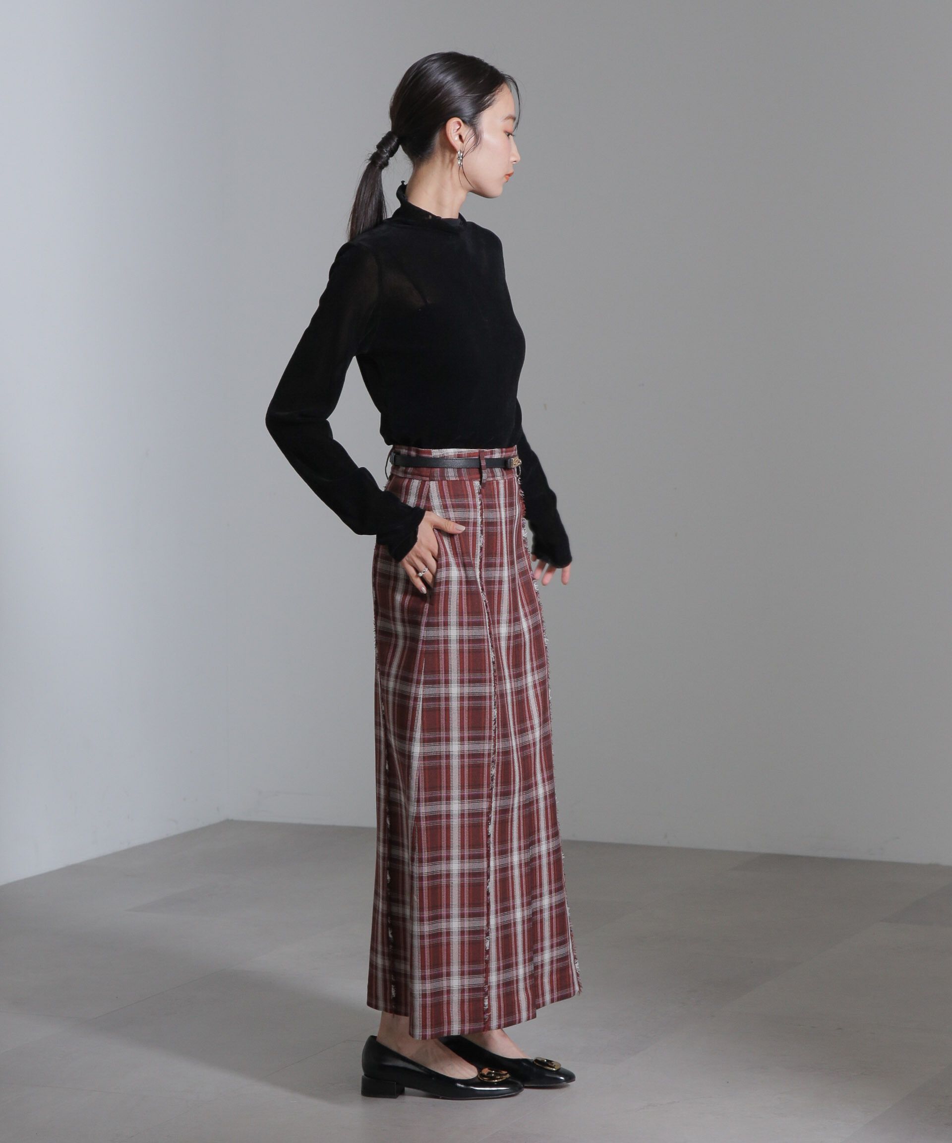 nano･universe「ベロアチュールタートルプルオーバー」|Tシャツ・カットソー|