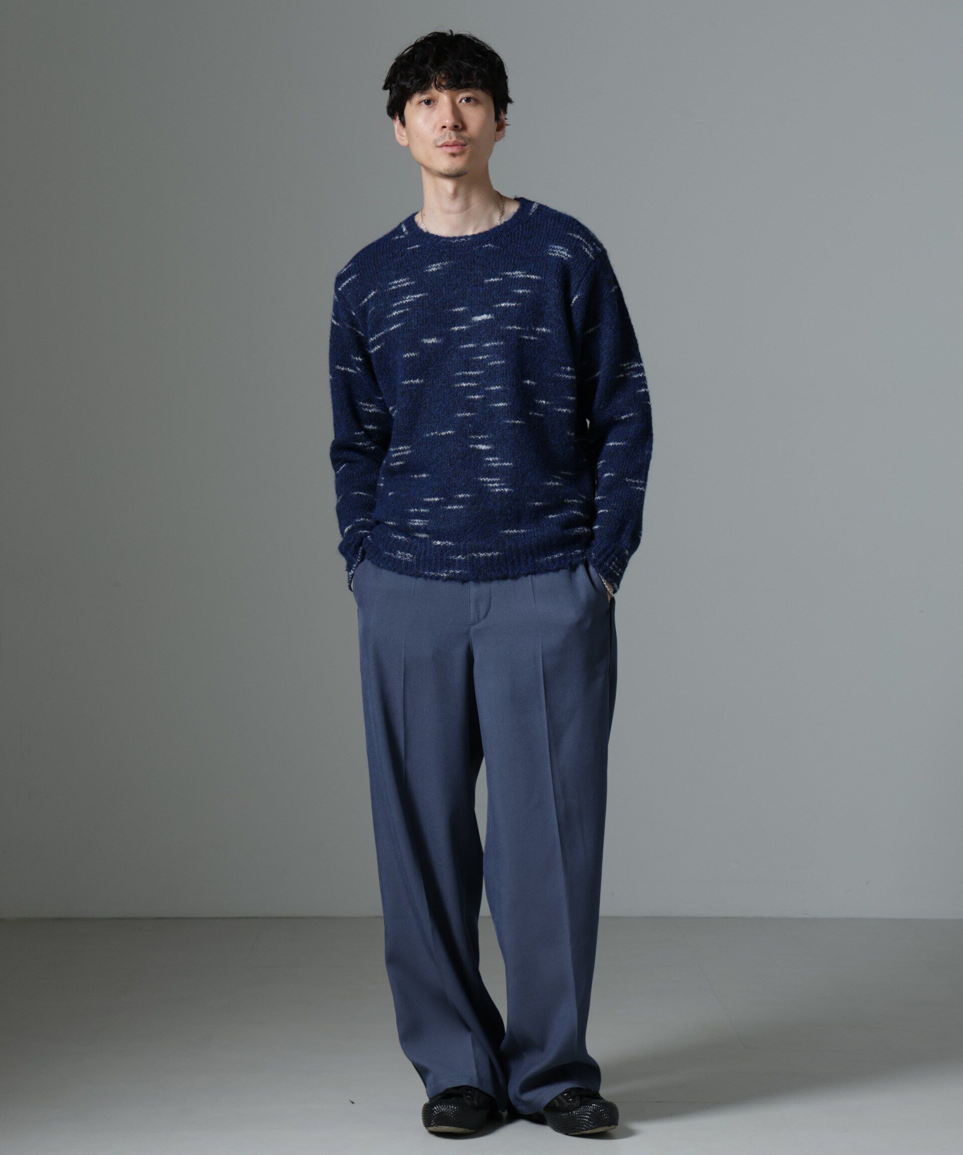 nano･universe「ノイズカモニット」|ニット・セーター|