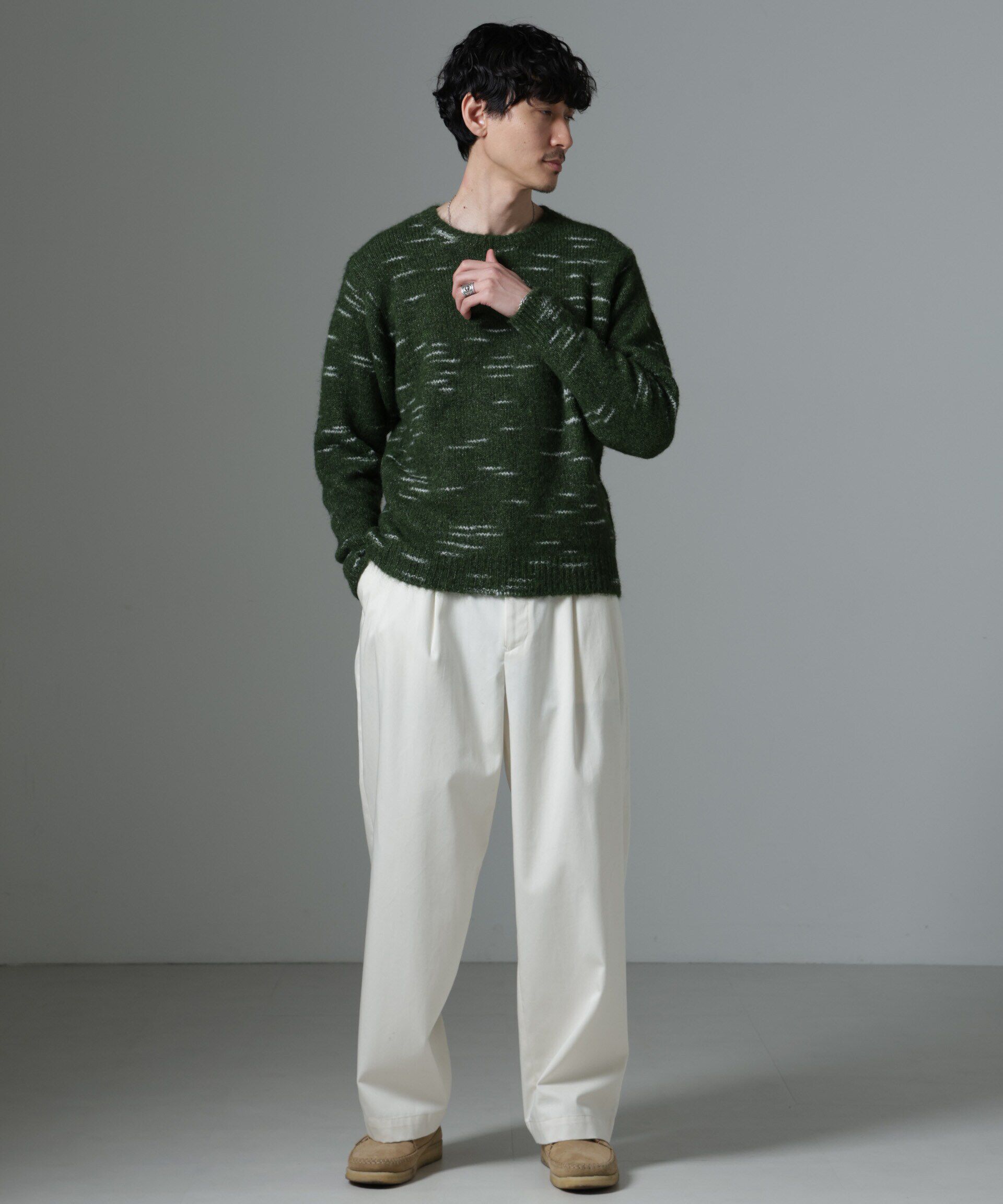 nano･universe「ノイズカモニット」|ニット・セーター|