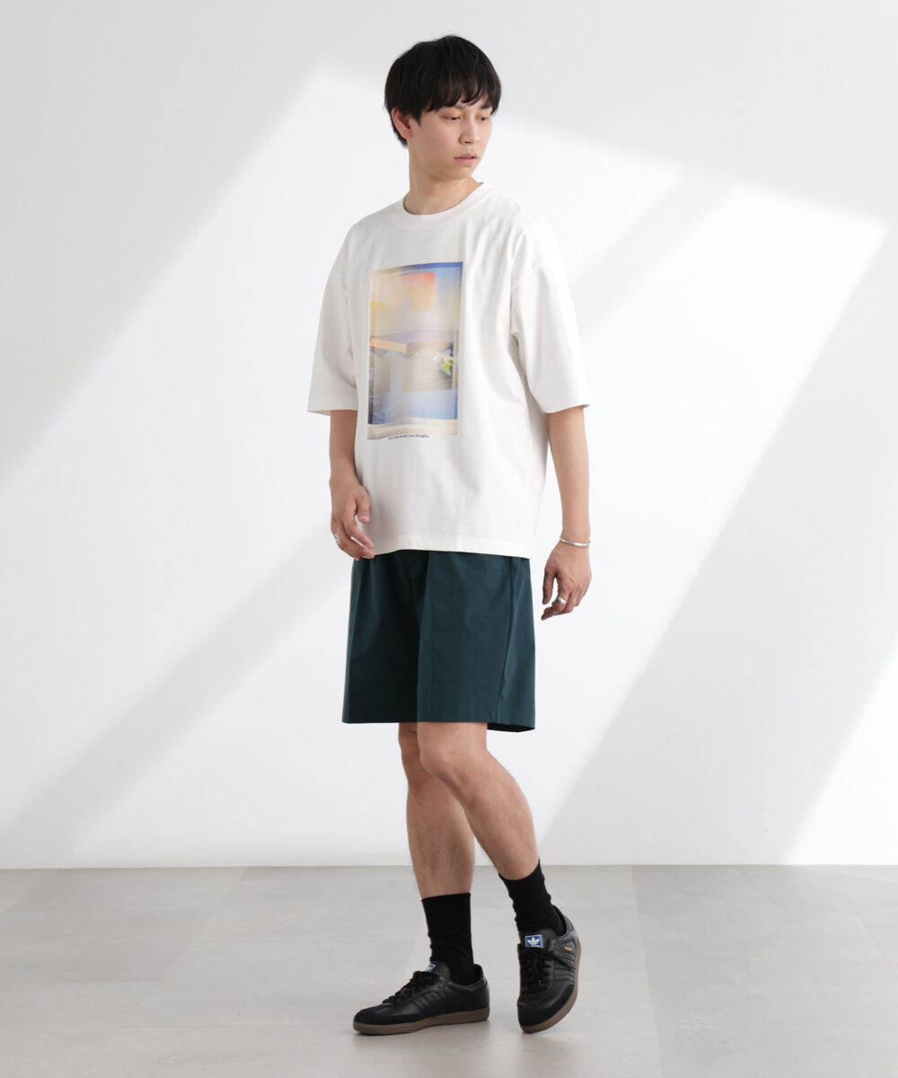 nano･universe「「MOFFISIE」1.0オリジナルプリント Tシャツ 半袖」|Tシャツ・カットソー|