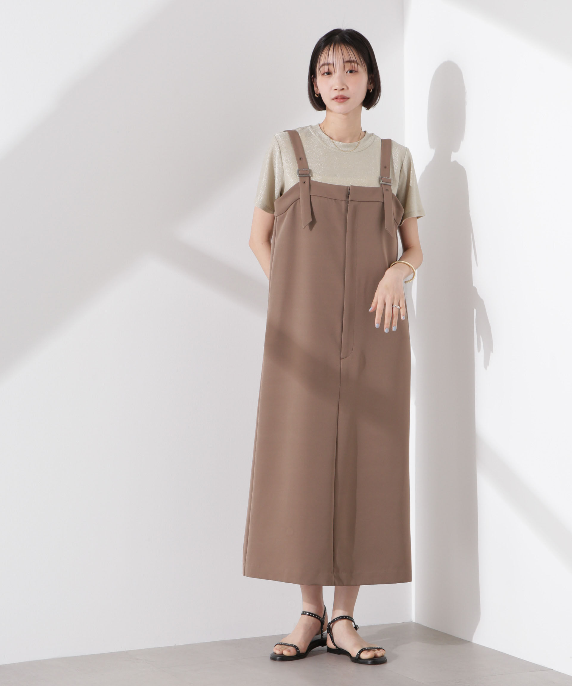 nano･universe「ラメカットクルーネックＴシャツ」|Tシャツ・カットソー|