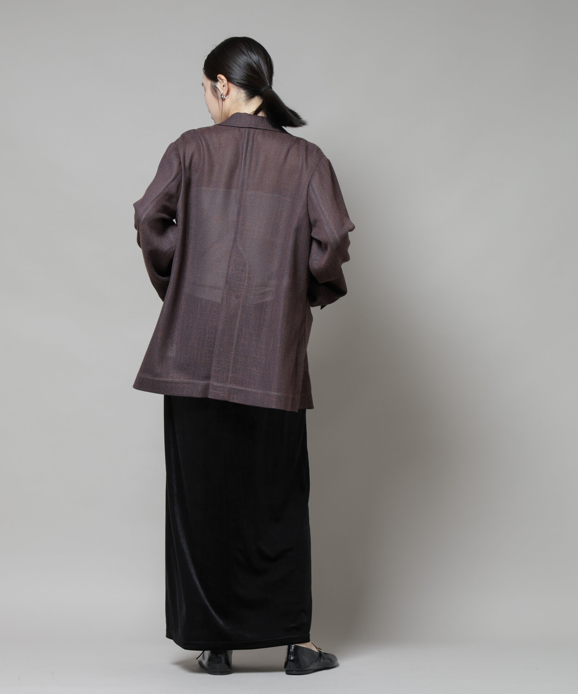 nano･universe「ベロアカットナロースカート(セットアップ可)」|スカート|