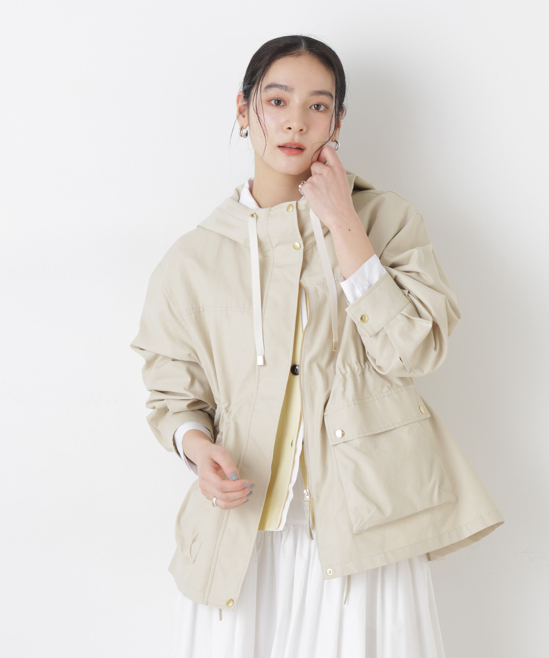 nano･universe「撥水フードブルゾン」|ブルゾン・スタジャン|