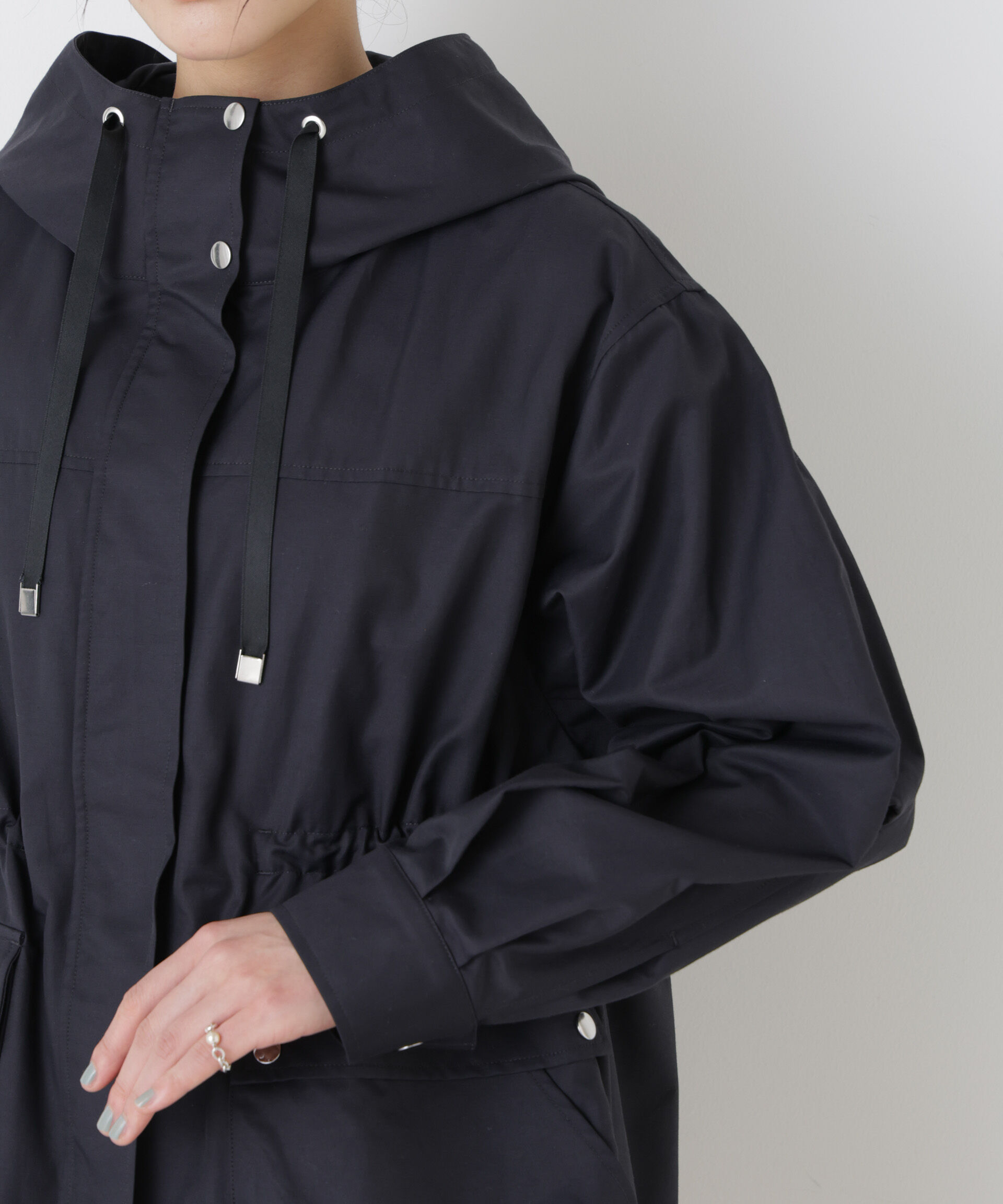 nano･universe「撥水フードブルゾン」|ブルゾン・スタジャン|