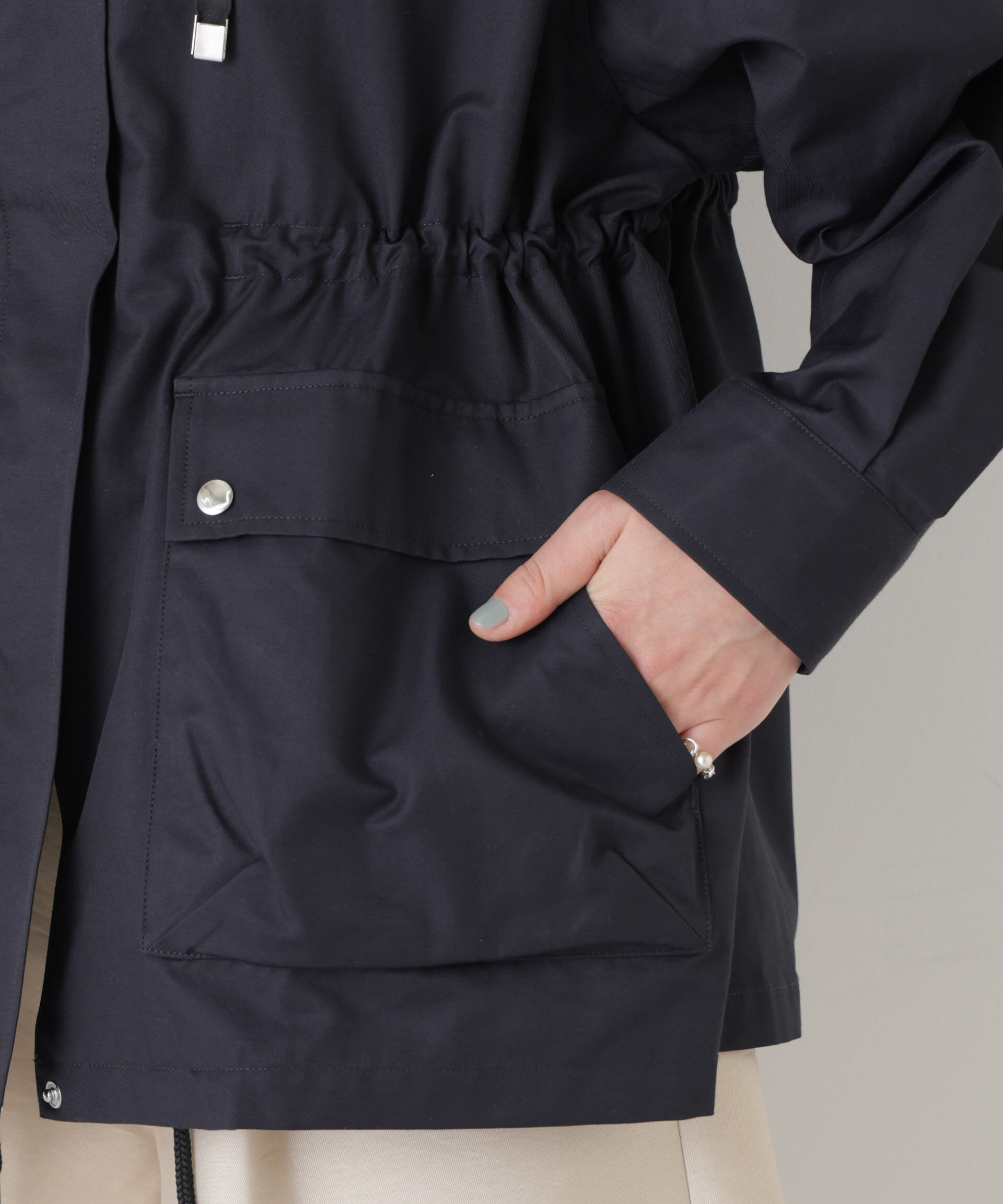 nano･universe「撥水フードブルゾン」|ブルゾン・スタジャン|