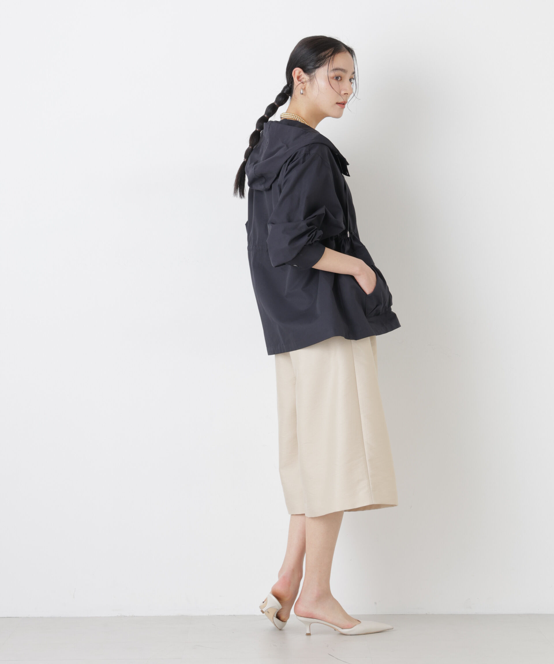 nano･universe「撥水フードブルゾン」|ブルゾン・スタジャン|