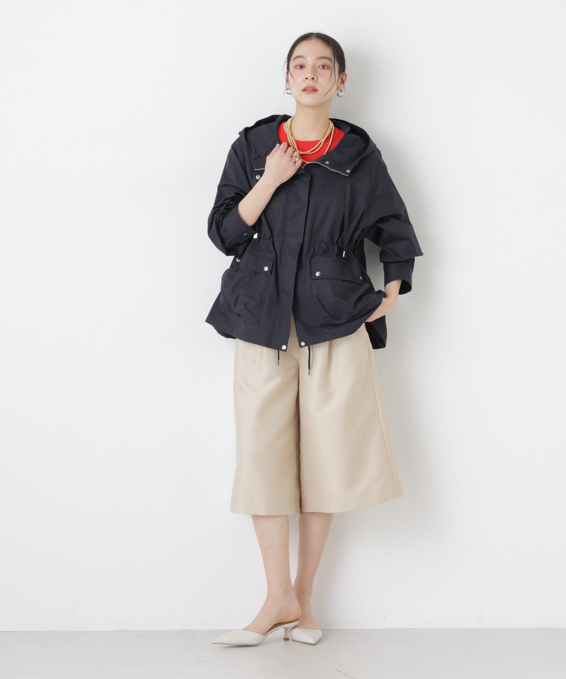 nano･universe「撥水フードブルゾン」|ブルゾン・スタジャン|