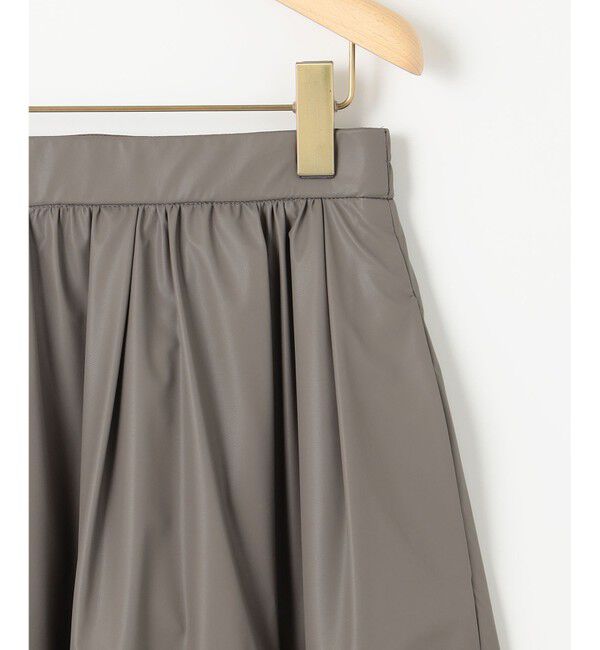 組曲「レザーライクライト タックギャザースカート」|スカート|