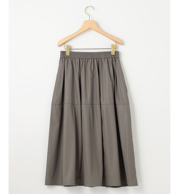 組曲「レザーライクライト タックギャザースカート」|スカート|