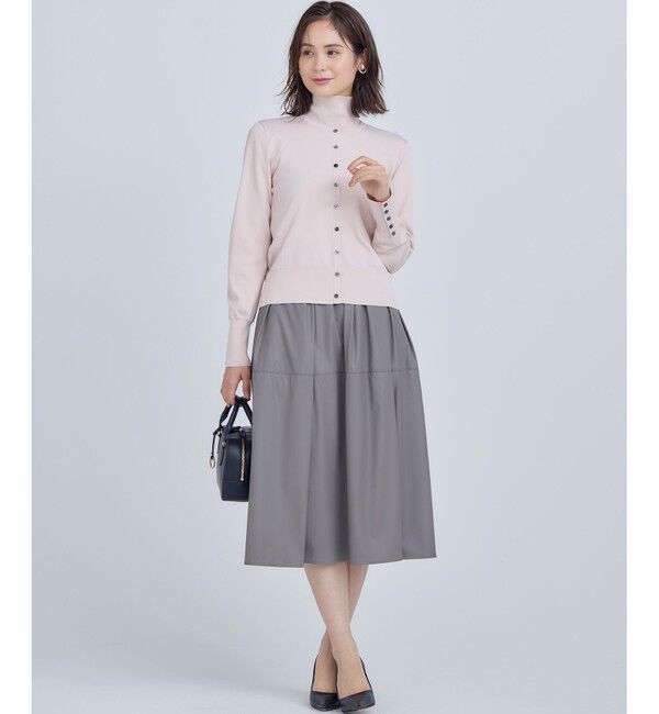 組曲「レザーライクライト タックギャザースカート」|スカート|