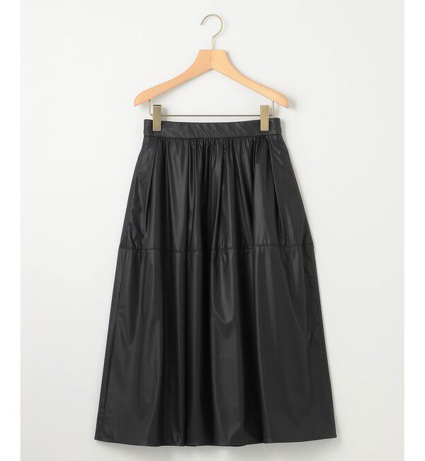 組曲「レザーライクライト タックギャザースカート」|スカート|