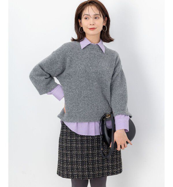 組曲「ラメステッチツイード スカート」|スカート|