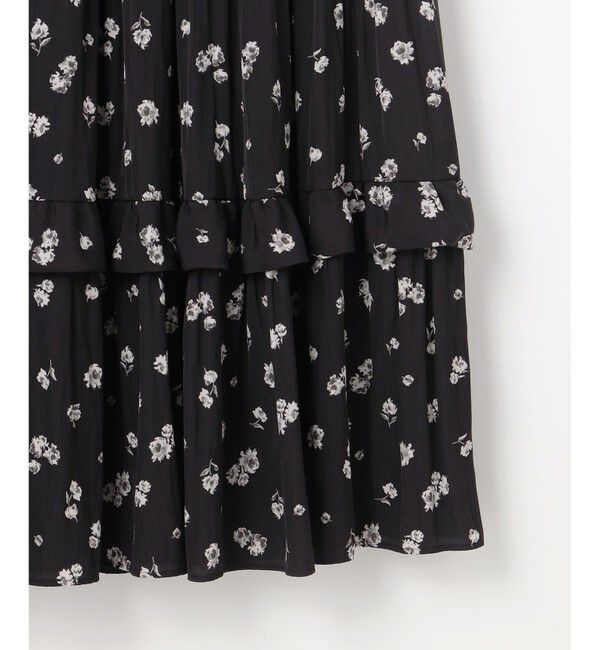 組曲「【加藤ローサさん着用 / レングス調整可能】ギャザーライトデシンティアード スカート」|スカート|