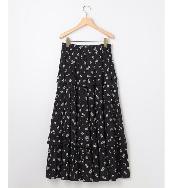 組曲「【加藤ローサさん着用 / レングス調整可能】ギャザーライトデシンティアード スカート」|スカート|