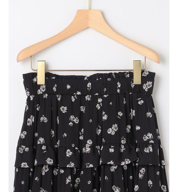 組曲「【加藤ローサさん着用 / レングス調整可能】ギャザーライトデシンティアード スカート」|スカート|