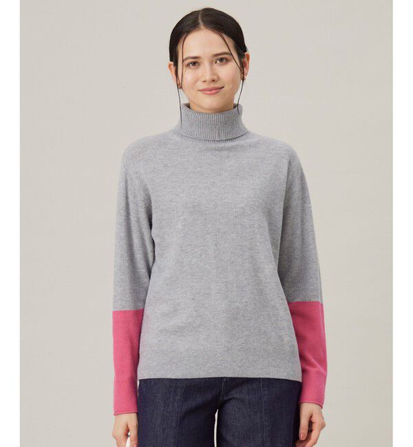 自由区「【洗える】セミウーステッドウールタートルネック ニット」|ニット・セーター|ﾗｲﾄｸﾞﾚ