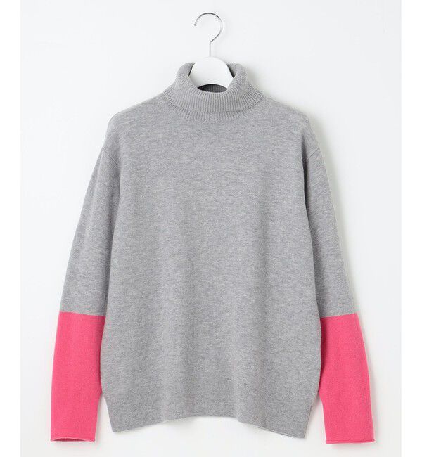 自由区「【洗える】セミウーステッドウールタートルネック ニット」|ニット・セーター|