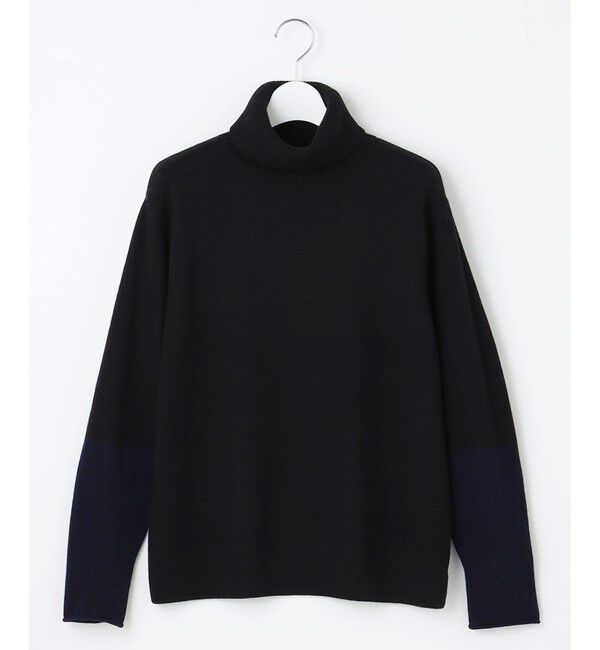 自由区「【洗える】セミウーステッドウールタートルネック ニット」|ニット・セーター|