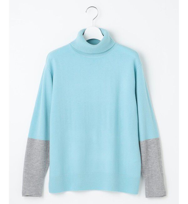 自由区「【洗える】セミウーステッドウールタートルネック ニット」|ニット・セーター|