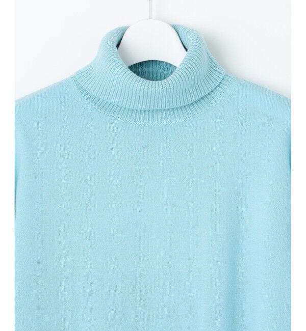 自由区「【洗える】セミウーステッドウールタートルネック ニット」|ニット・セーター|