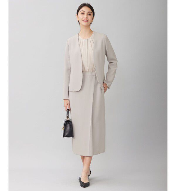 自由区「【セットアップ対応・洗える】トリアセダブルクロス スカート」|スカート|