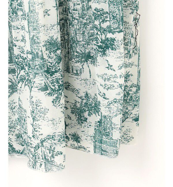 自由区「【カタログ掲載・洗える】ランドスケーププリント スカート」|スカート|