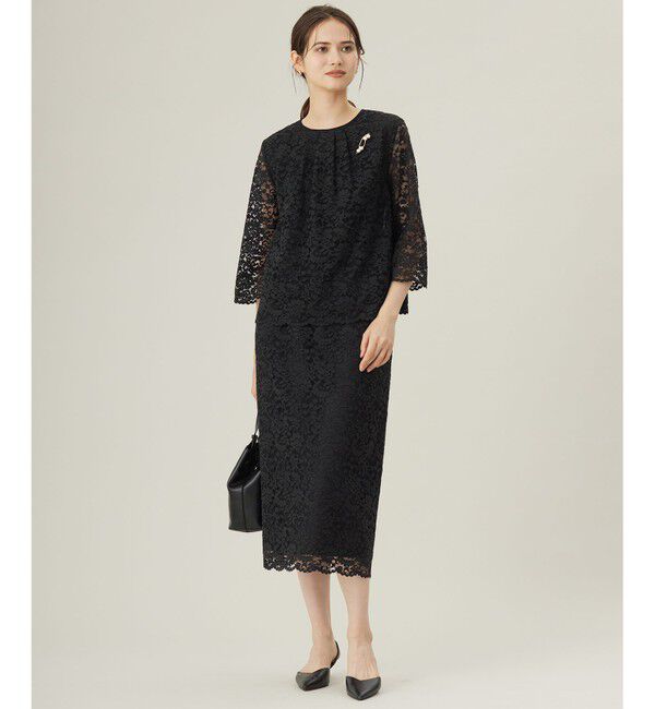 自由区「【セットアップ対応・洗える】フルールスカラレース スカート」|スカート|