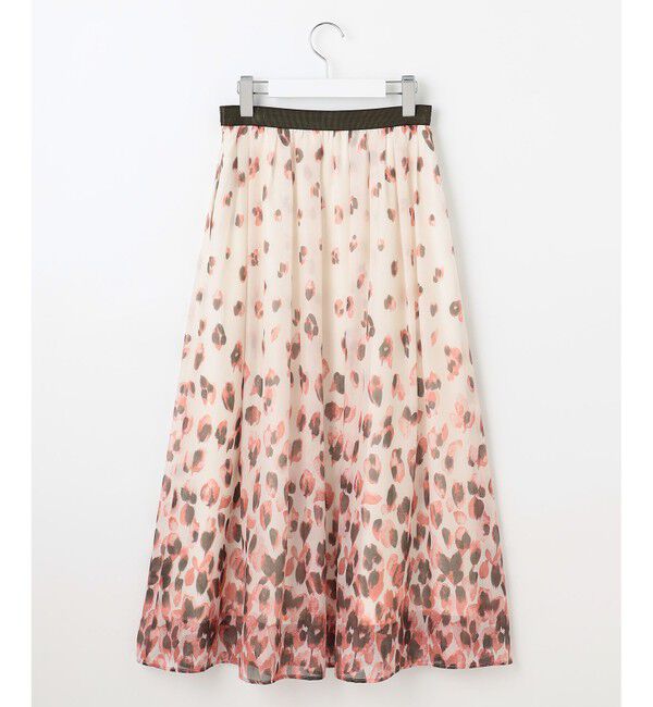 自由区「【洗える】グラデーションペタルプリント スカート」|スカート|