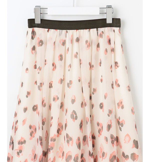 自由区「【洗える】グラデーションペタルプリント スカート」|スカート|