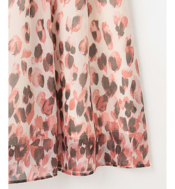 自由区「【洗える】グラデーションペタルプリント スカート」|スカート|